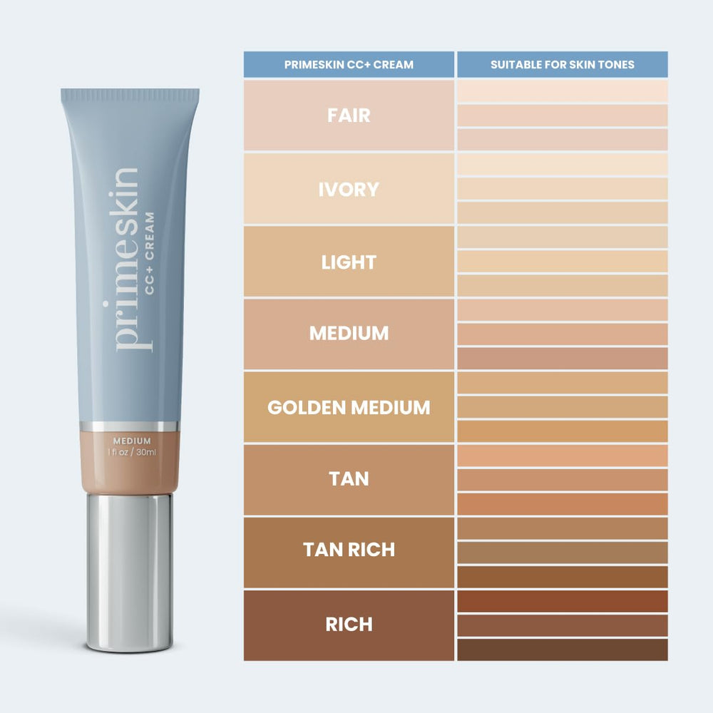 Applying PrimeSkin CC+ Cream on skin for a seamless second-skin look.