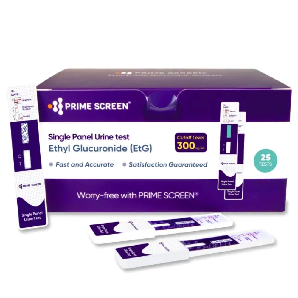 Prime Screen EtG test box for convenient at-home testing.