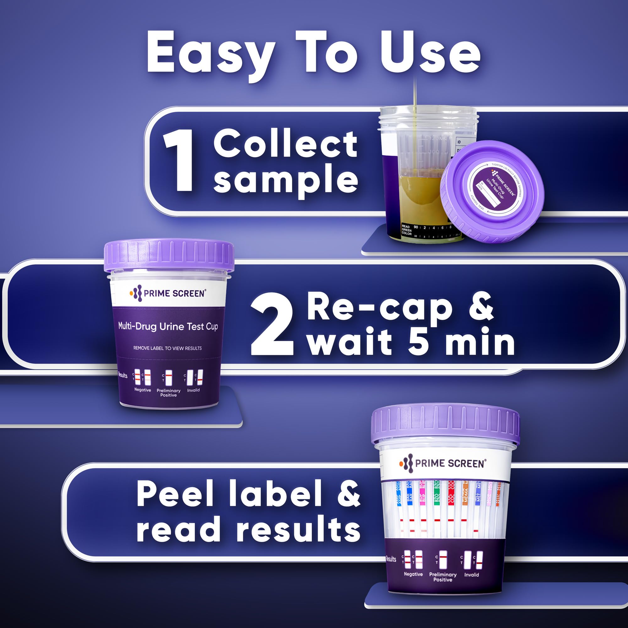 Prime Screen temperature strip verifies specimen validity
