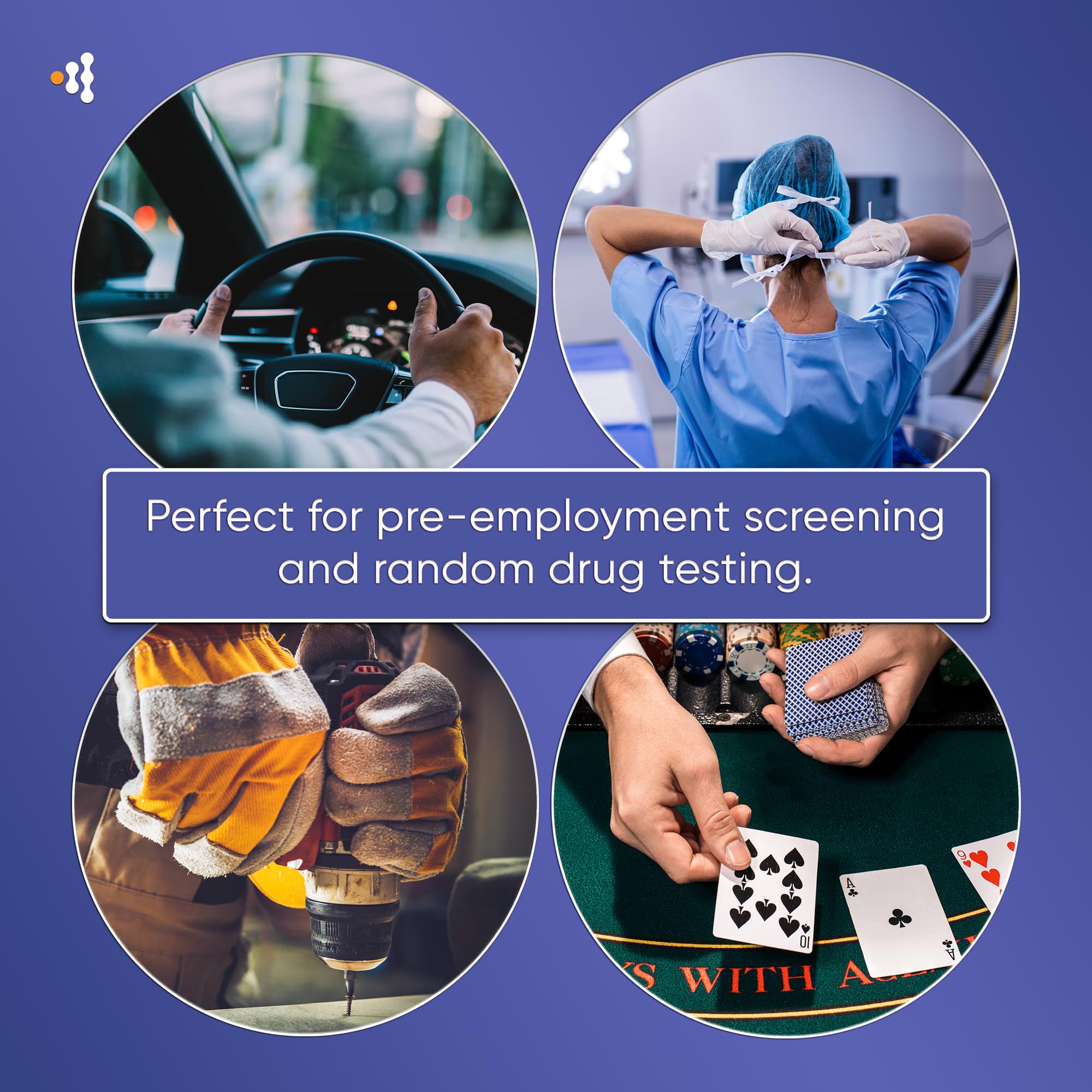 Prime Screen kit delivers fast five-minute results for discreet testing.