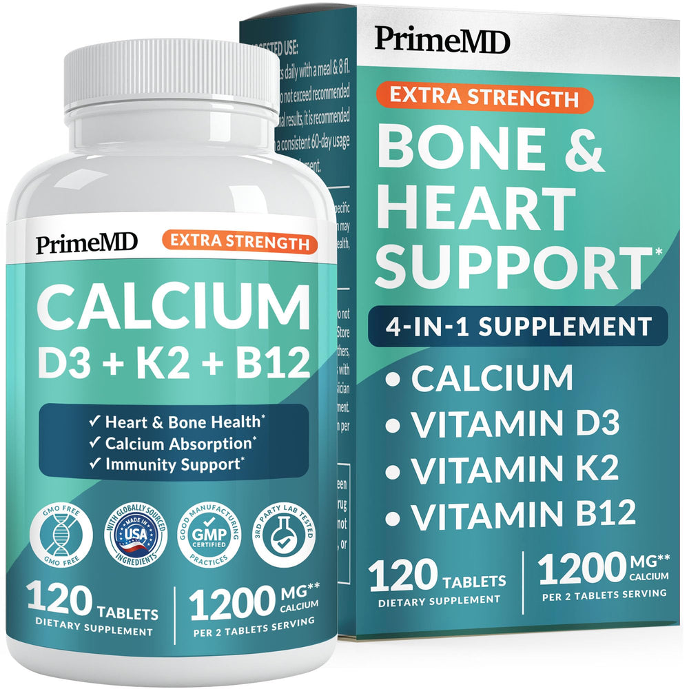 PrimeMD Calcium 1200mg bottle for daily calcium support.
