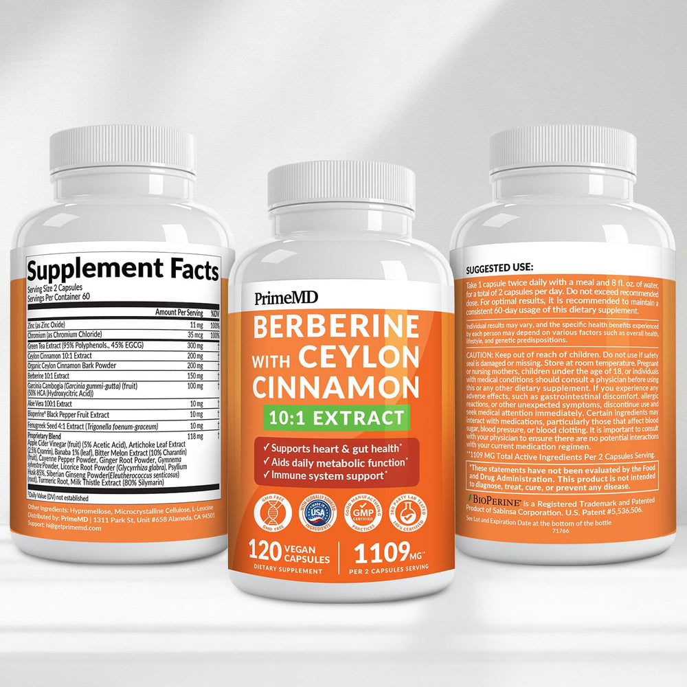 PrimeMD ingredients list printout highlighting extensive blend.