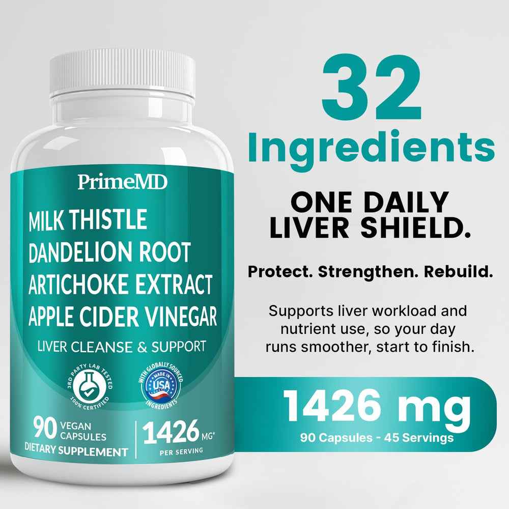 PrimeMD milk thistle ingredient highlight for gentle liver detox and cellular support