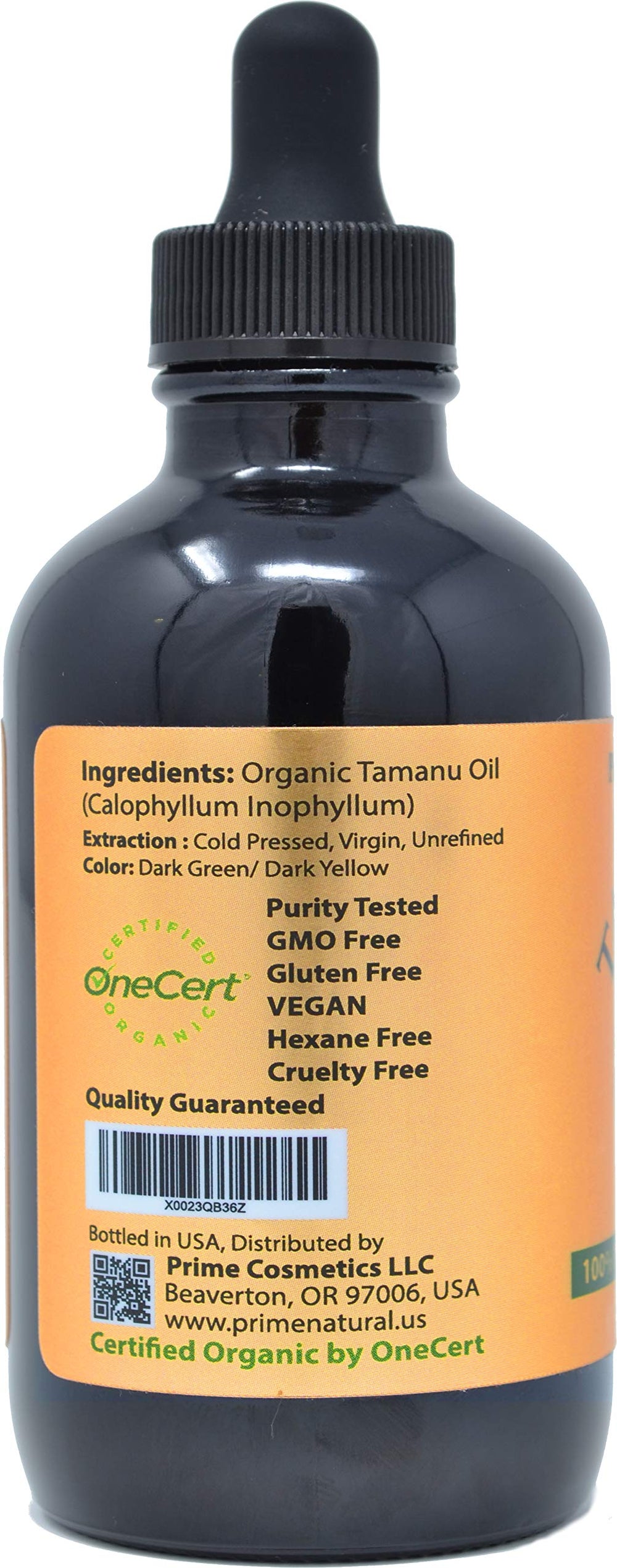 PRIME NATURAL Tamanu Oil applied to the face for deep moisturization.