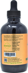 PRIME NATURAL Tamanu Oil applied to the face for deep moisturization.
