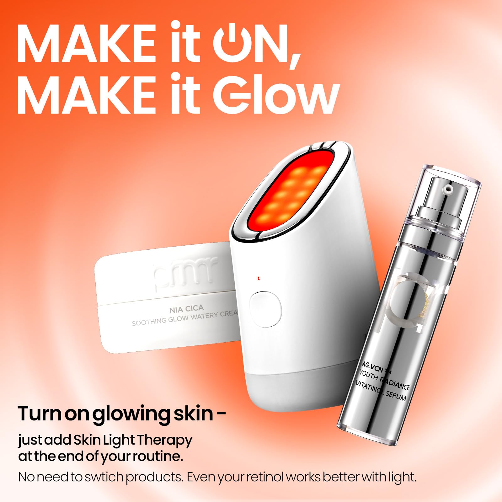 PRIMERA PRMR bottle under soft light emphasizes Korean skincare heritage.