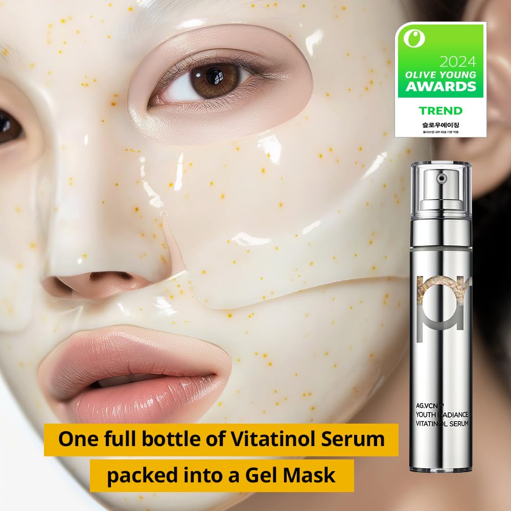 Primera PRMR Vitatinol Serum Gel Mask texture close-up emphasizes smooth gel and luxury application.