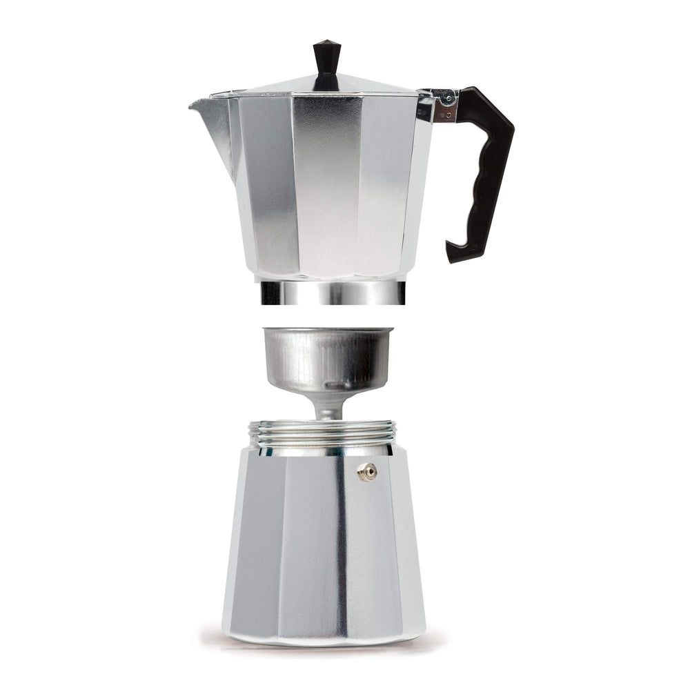 Primula Classic cast aluminum construction delivering even heat and smooth flavor.