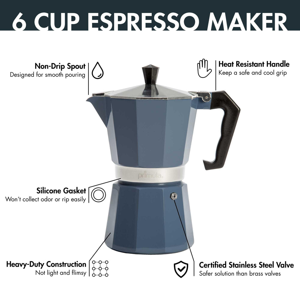 Primula Classic Moka Pot espresso cups image with six servings