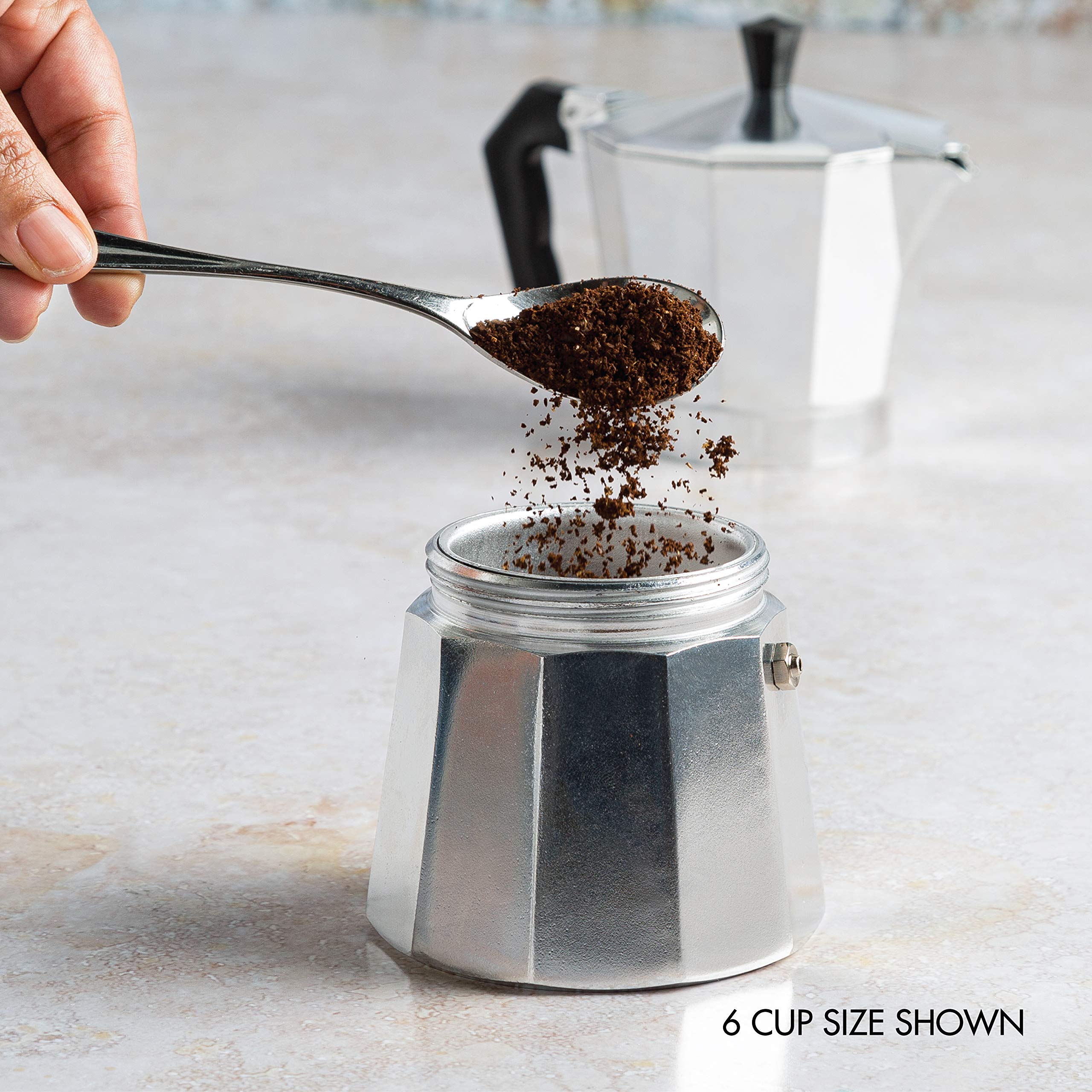 Primula Classic twelve demitasse servings make quick gatherings.