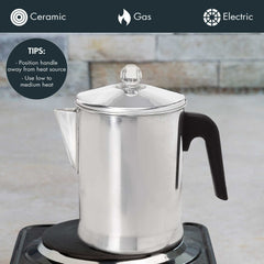 Primula Today percolator filter basket evenly holds grounds for balanced flavor.