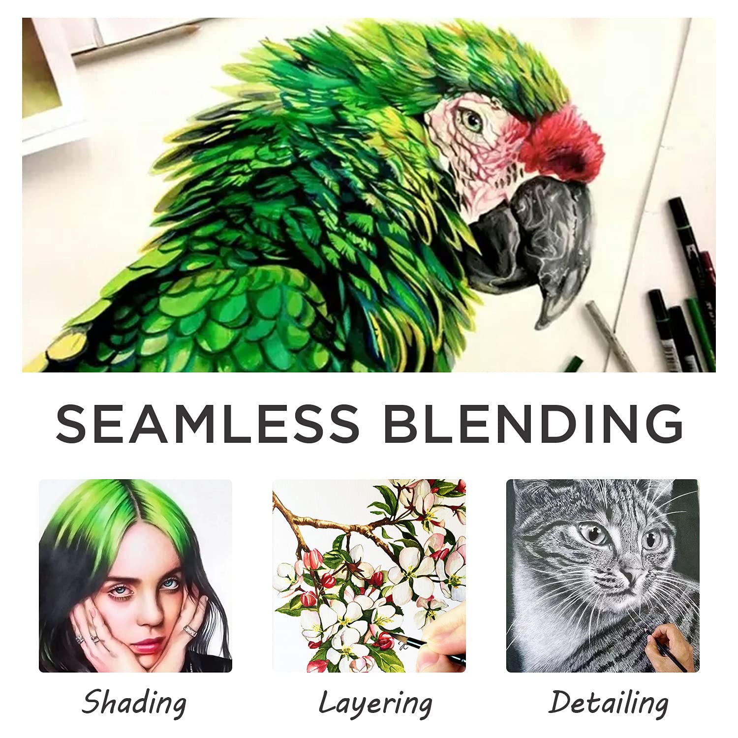 PRINA watercolor pencils with vibrant pigments for layered washes