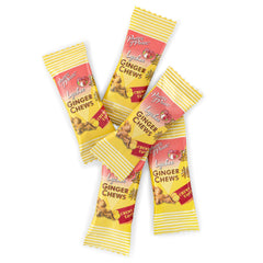 Close-up of Prince Of Peace Lychee Ginger Chews with bright lychee aroma