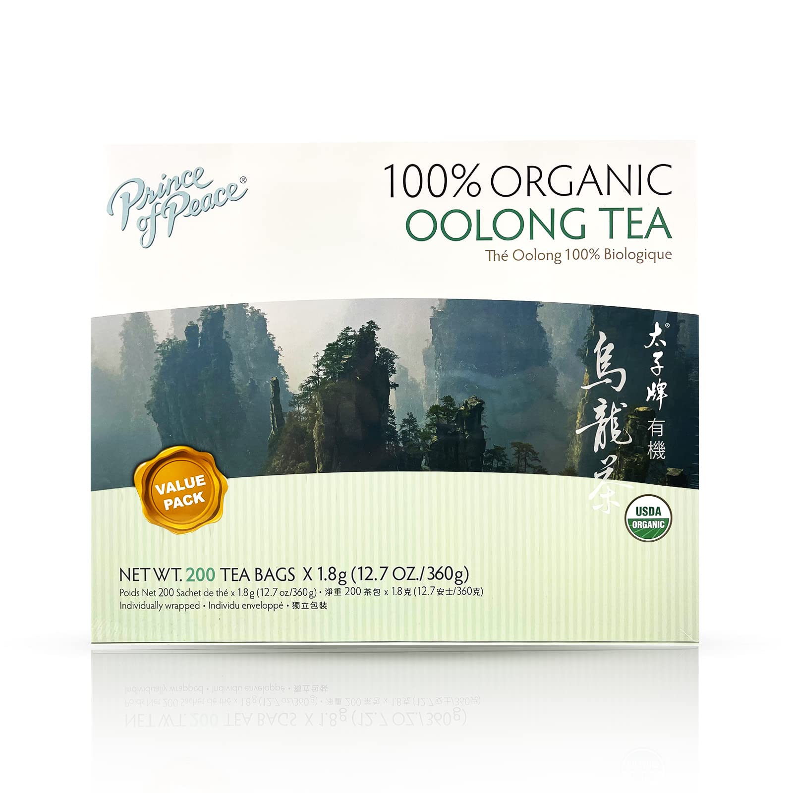 Prince Of Peace oolong tea bags ready for use, energy boosting ritual