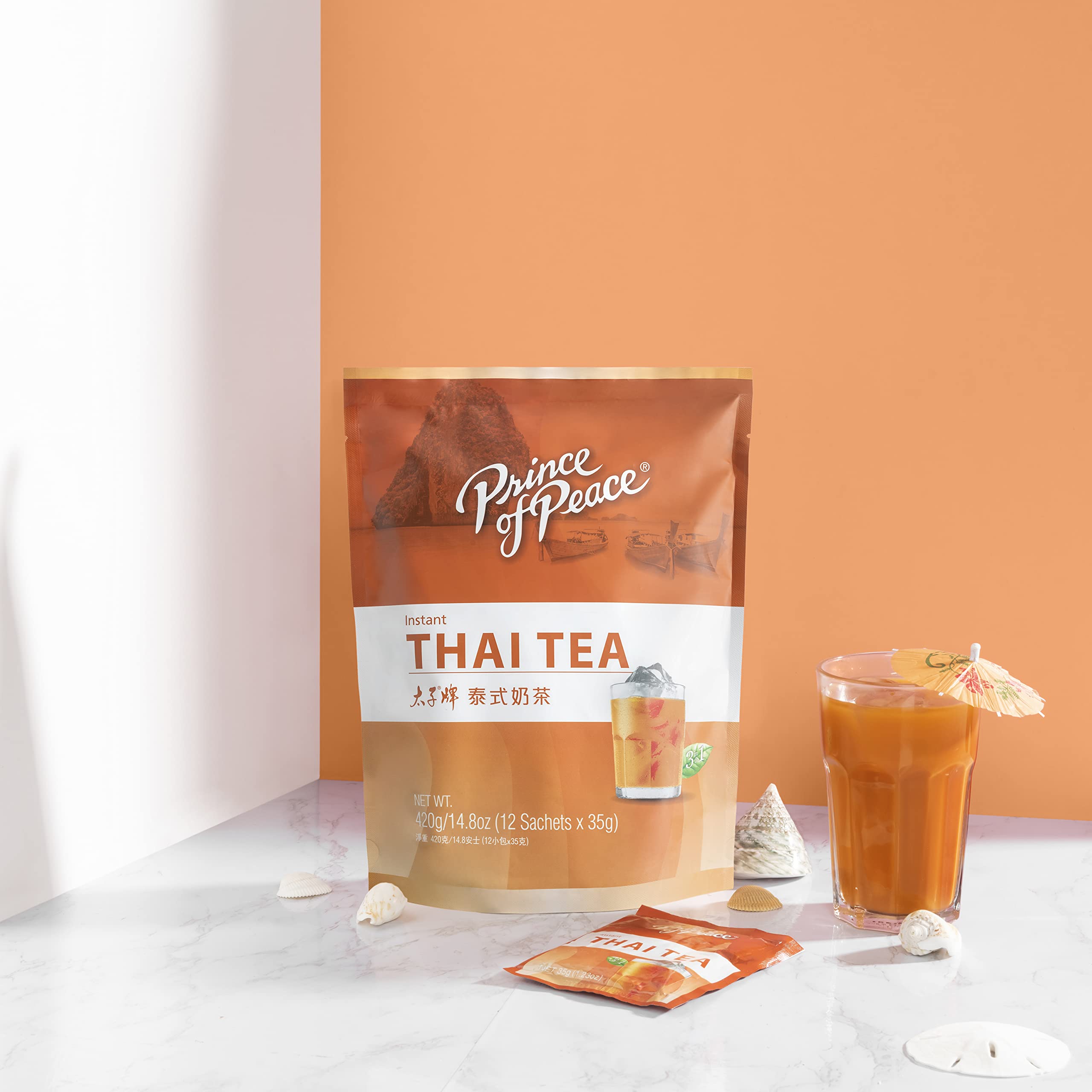 Prince of Peace Thai Tea with creamy texture, ideal for iced or hot brew