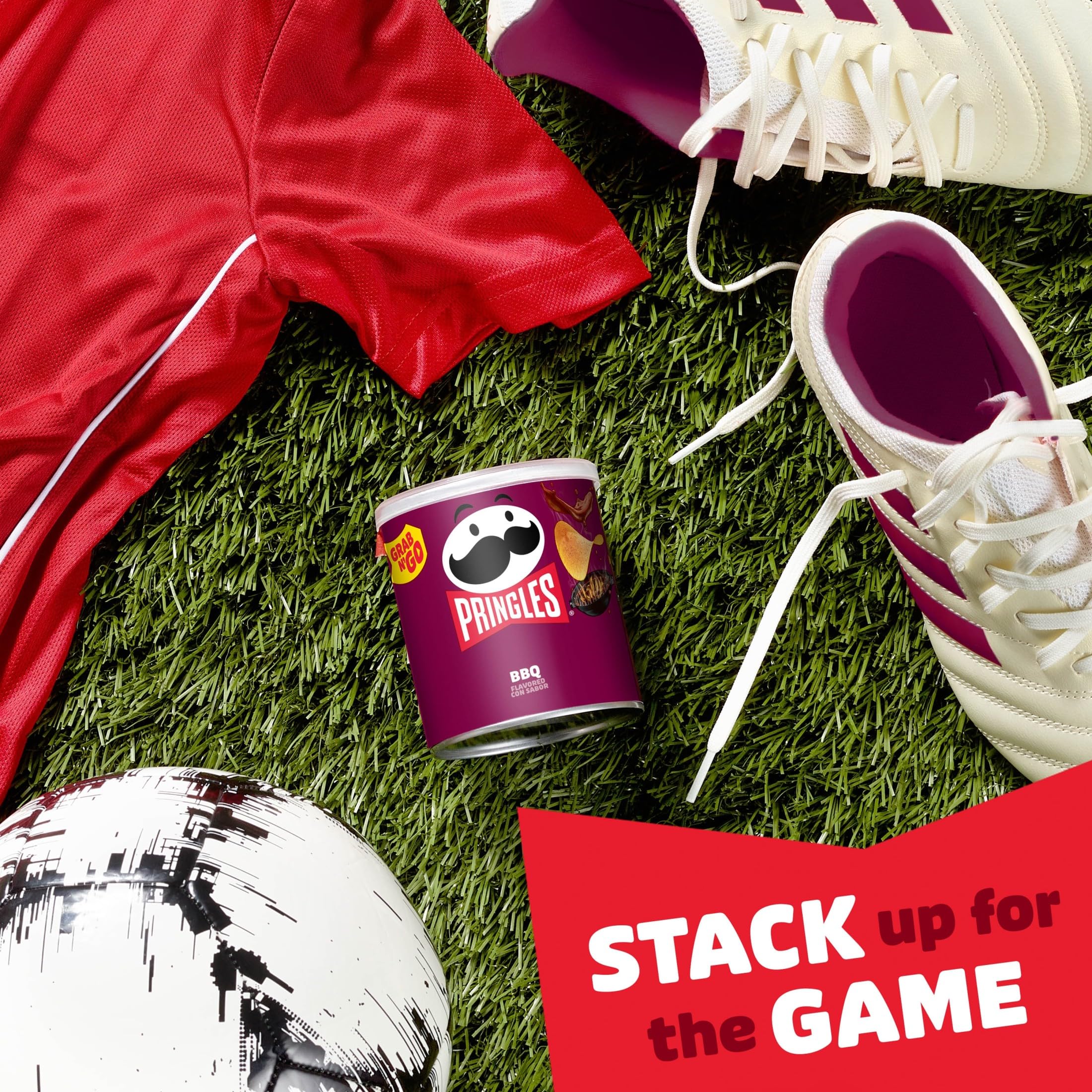 Pringles BBQ cans suitable for game night with friends.
