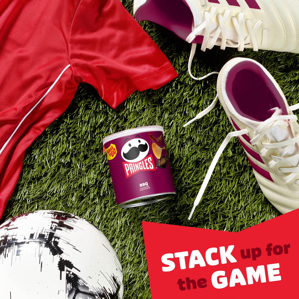 Pringles BBQ cans suitable for game night with friends.
