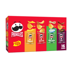 Pringles variety pack 16 cans for versatile snacking anywhere