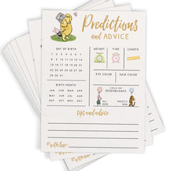 Printed Party Pooh cards set spread featuring cheerful Pooh artwork and keepsake potential