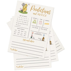 Printed Party Pooh cards writing-space shows thick stock for clear, smudge-free notes