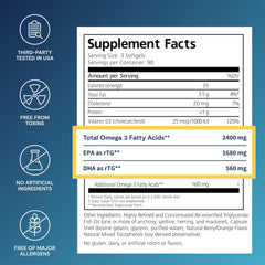 PRN De3 softgels in a blister pack for daily use.