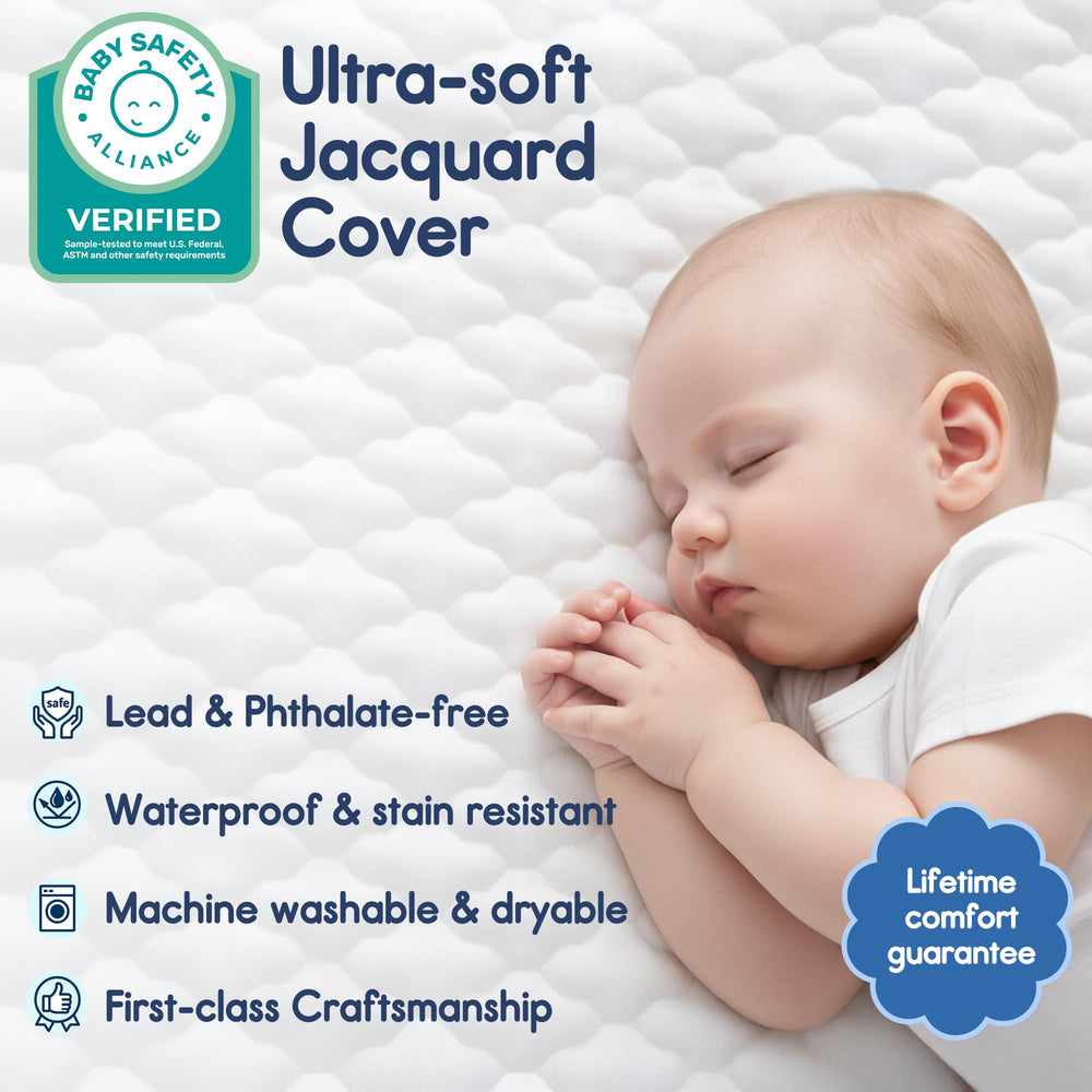 Pro Goleem breathable foam promotes airflow to help regulate baby temperature.