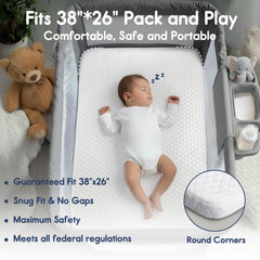 Pro Goleem rounded-corners mattress ensures a gap-free surface for baby comfort.