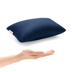 Pro Goleem small pillow front view for compact travel comfort.
