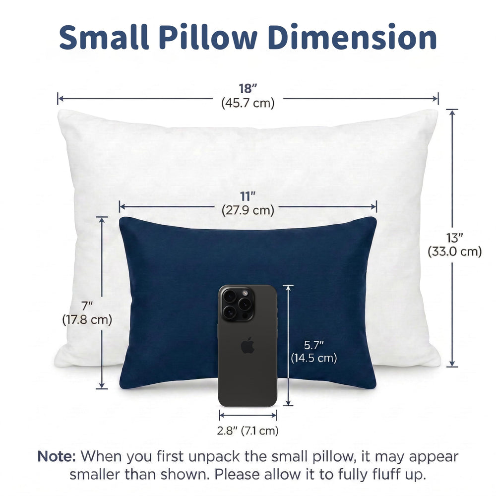 Pro Goleem small pillow in a travel bag showing portable design.