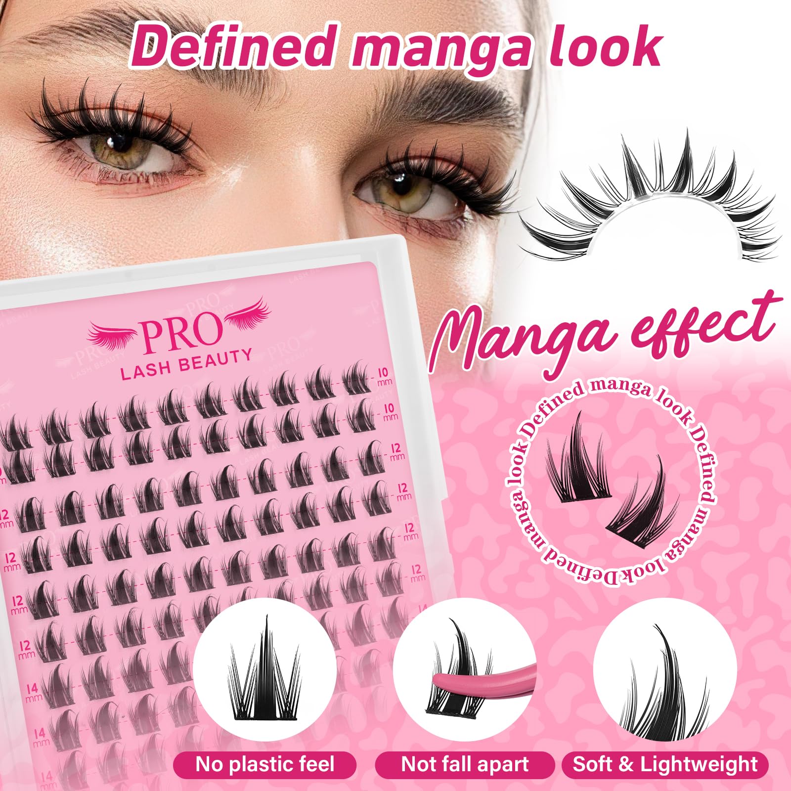 PRO LASHBEAUTY applicator used for precise lash placement