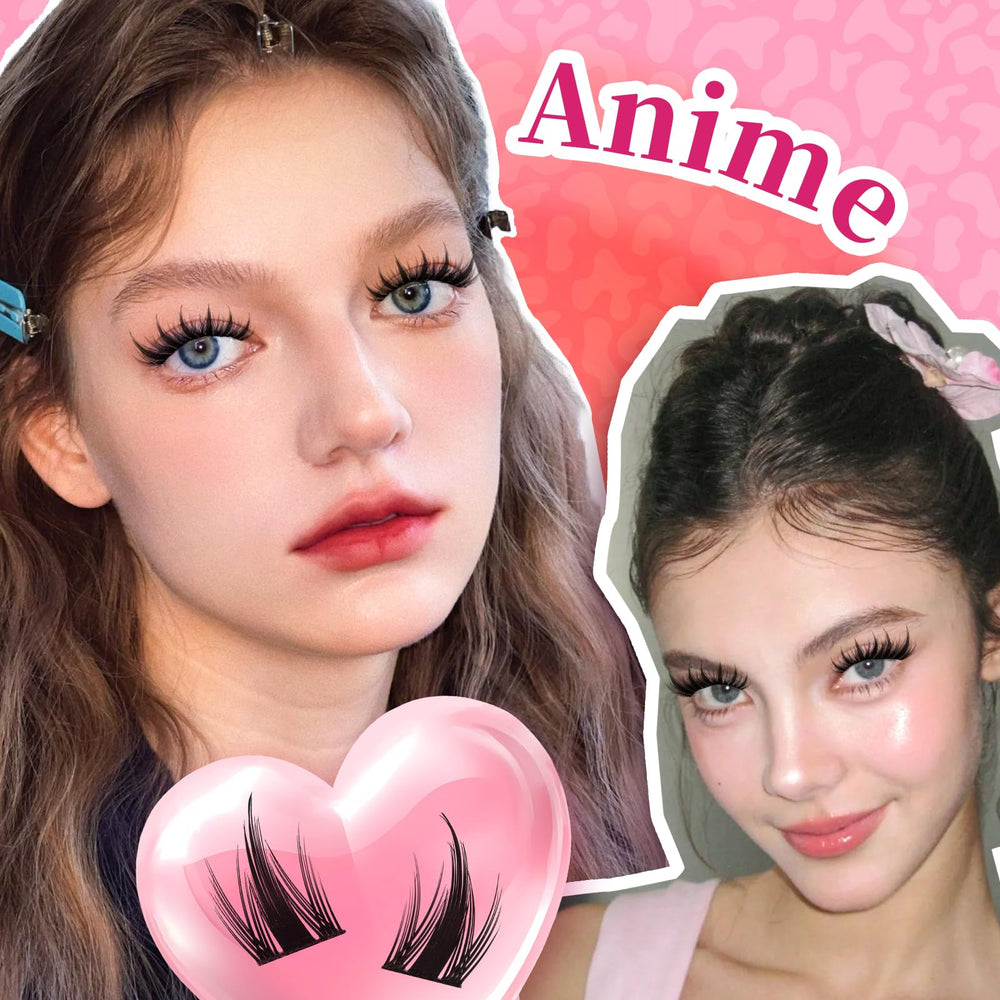 Wear-test of PRO LASHBEAUTY Manga lash clusters on eyes