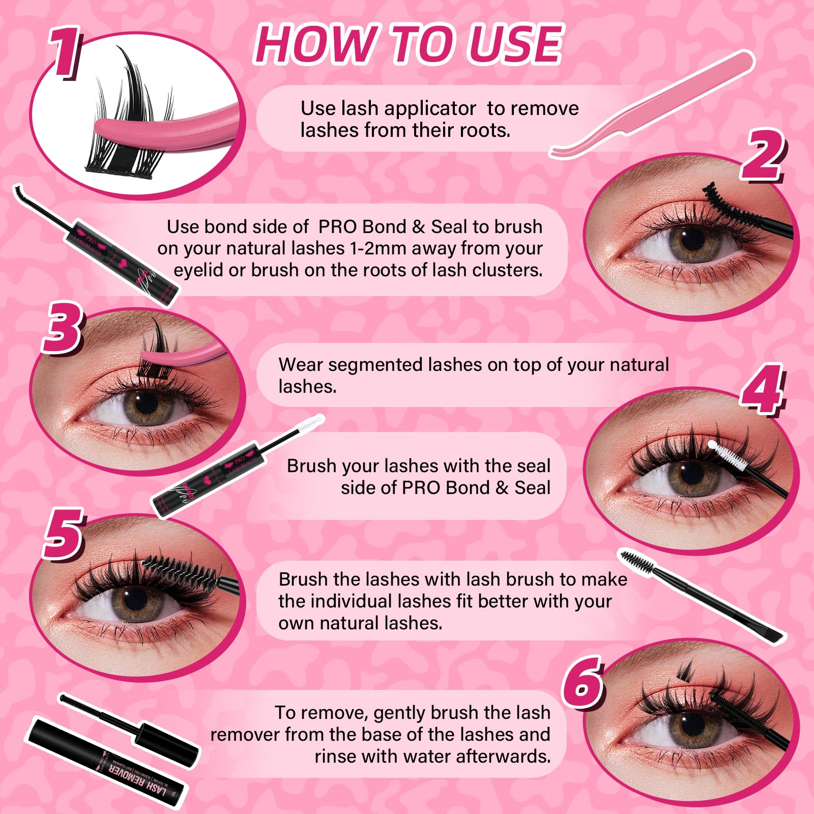 Style Two manga lash clusters with bold spikes