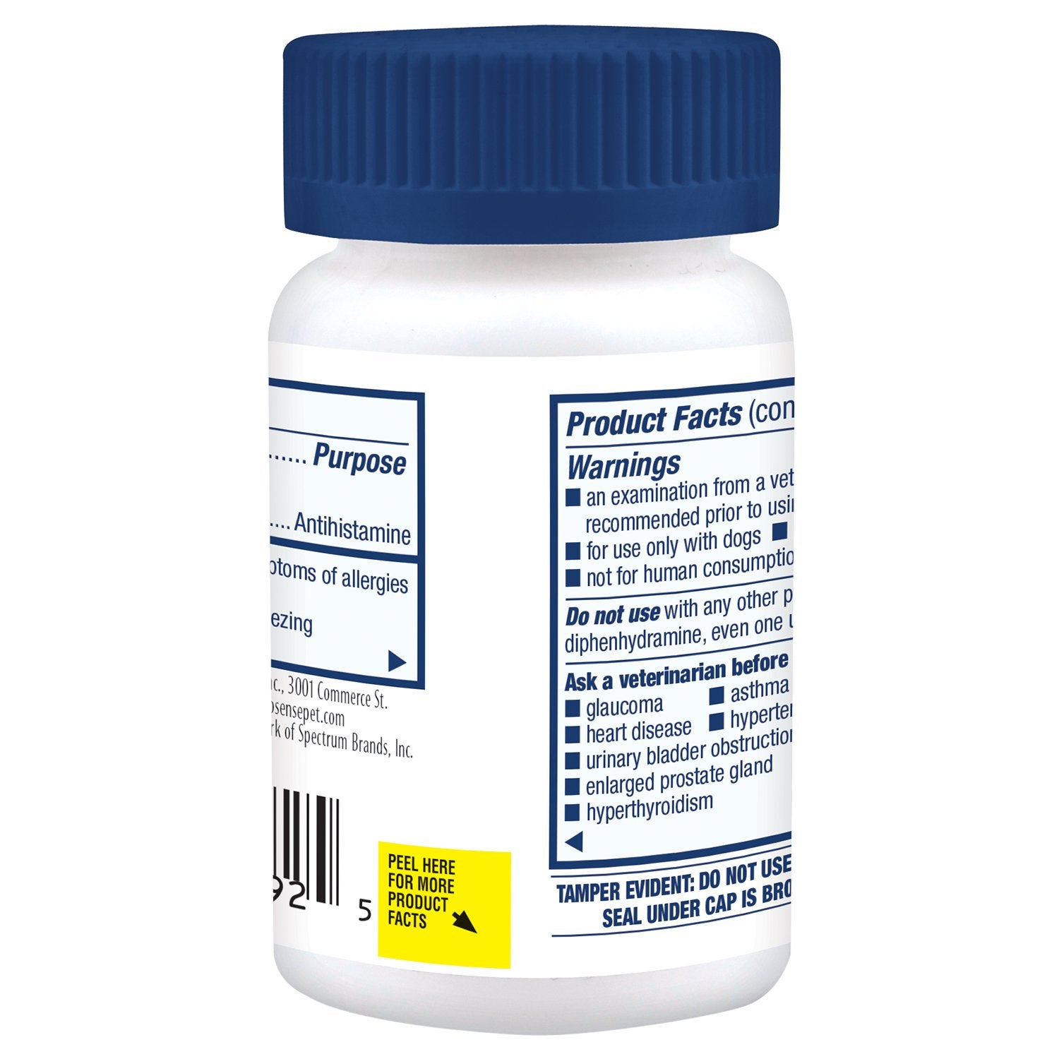 Pro-Sense Itch & Allergy tablets dispensing demonstrates relief from itching in dogs