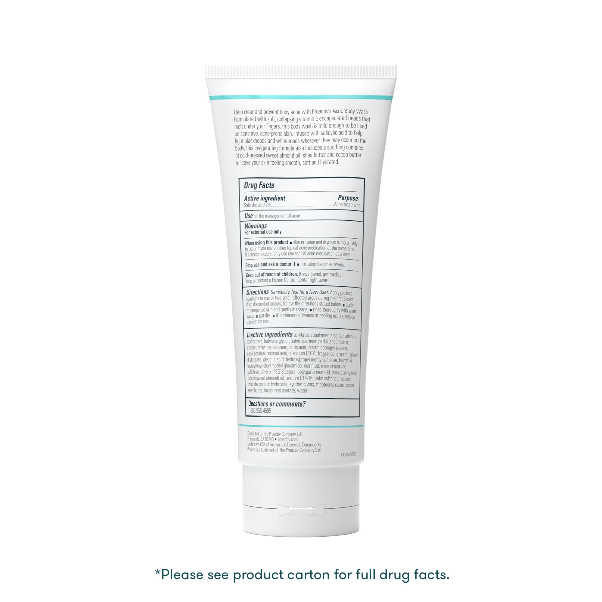 Proactiv formula with shea butter and vitamin E softens.