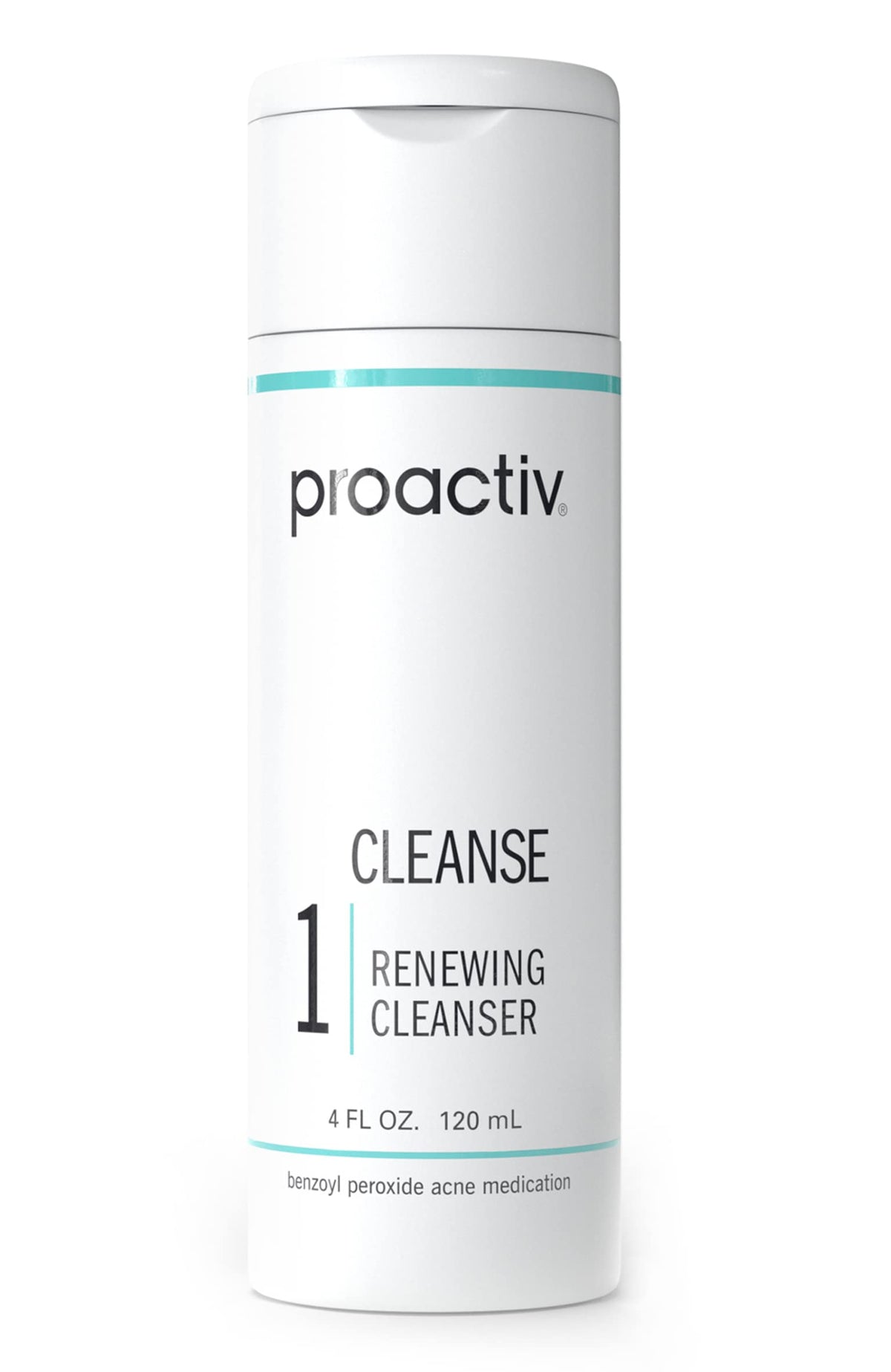 Proactiv acne cleanser bottle front showing the medicated cleanse for daily use