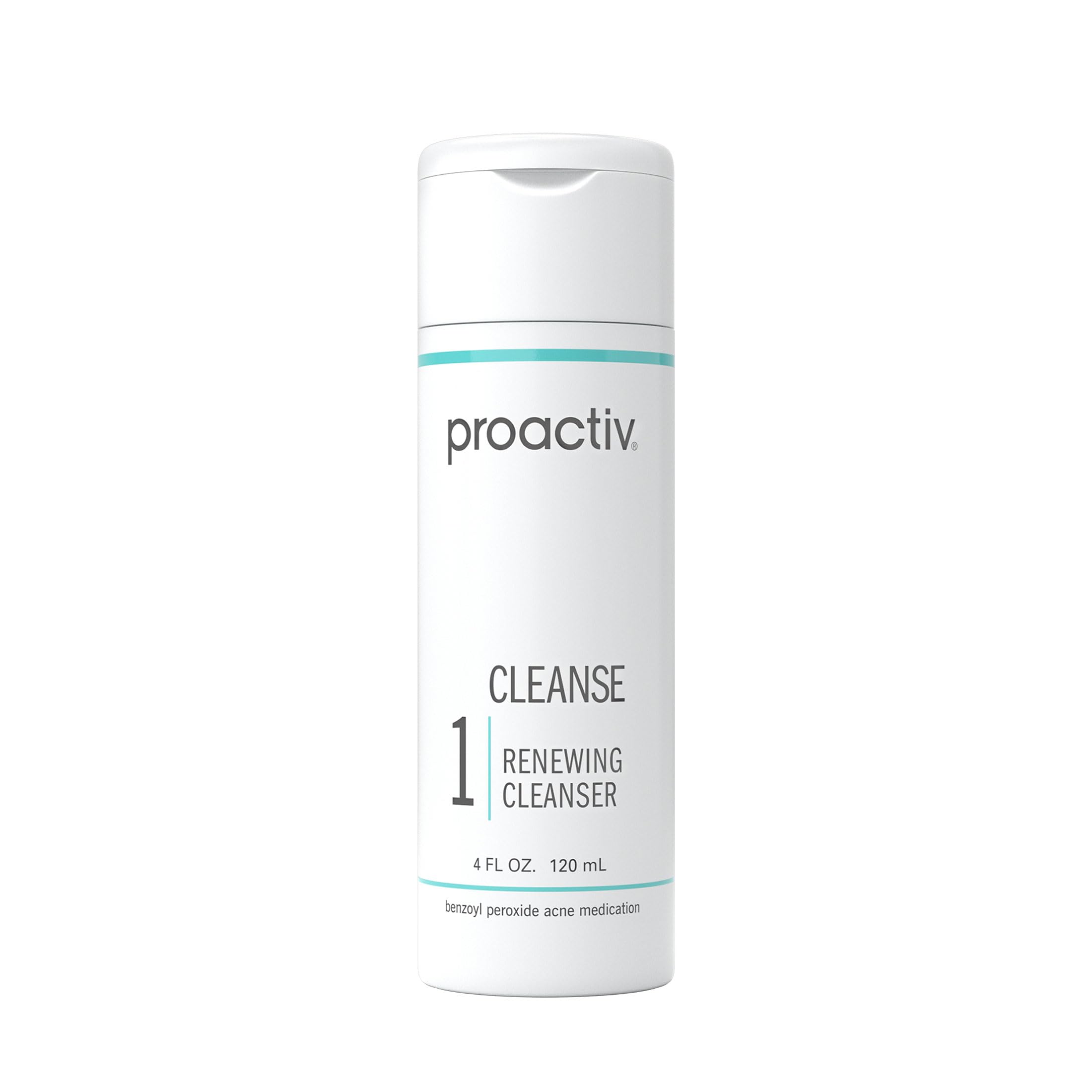 Proactiv Acne Cleanser bottle pour enables precise daily cleansing to reduce oiliness.