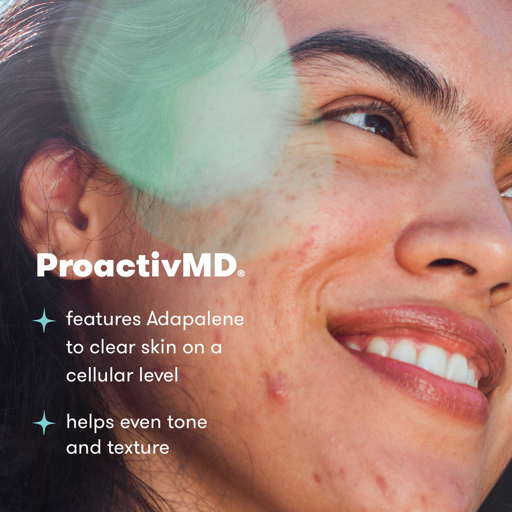 Proactiv MD packaging close-up highlighting gentle cleansing and hydration.