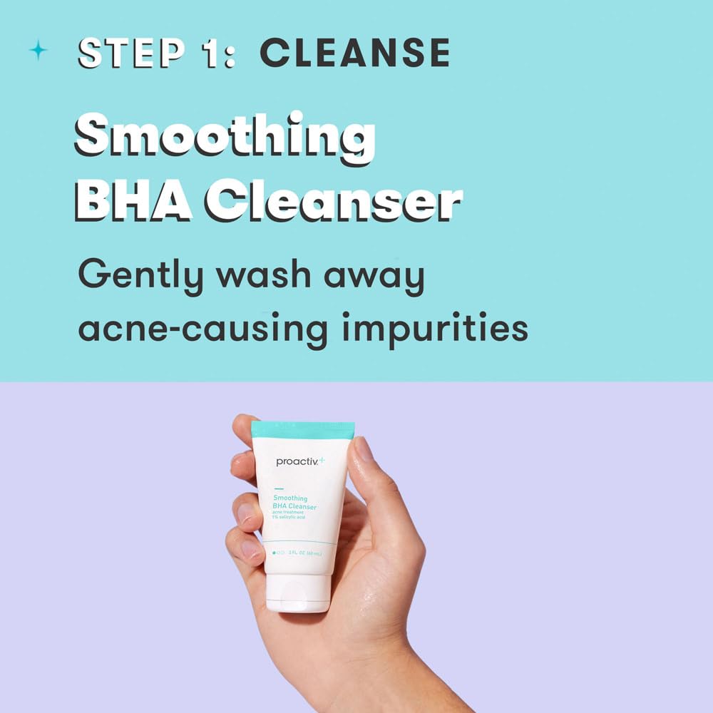 Proactiv Plus bottle with label featured in a clean skincare setup