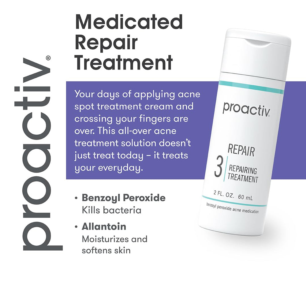 Proactiv Repair spot treatment on blemish demonstrates targeted acne control.
