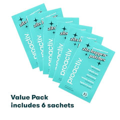 Proactiv Zits Happen patch on the back targets acne-prone areas during healing.
