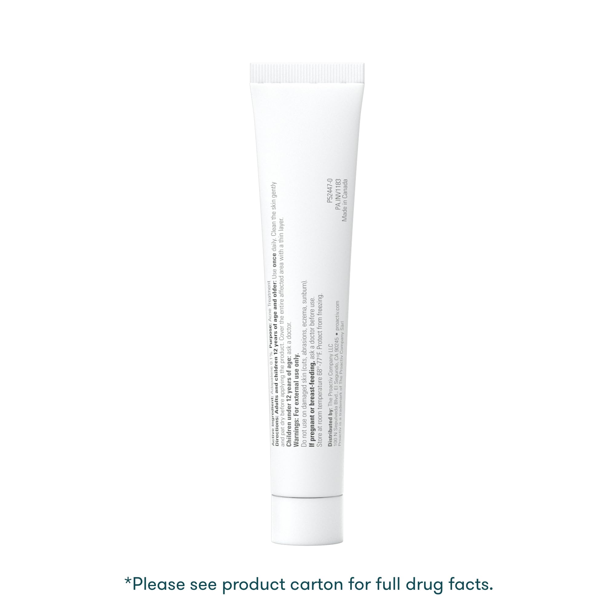 ProactivMD Adapalene Gel packaging outer box for routine