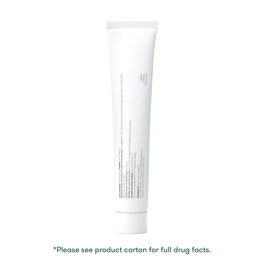 Dermatologist-tested ProactivMD label on packaging.