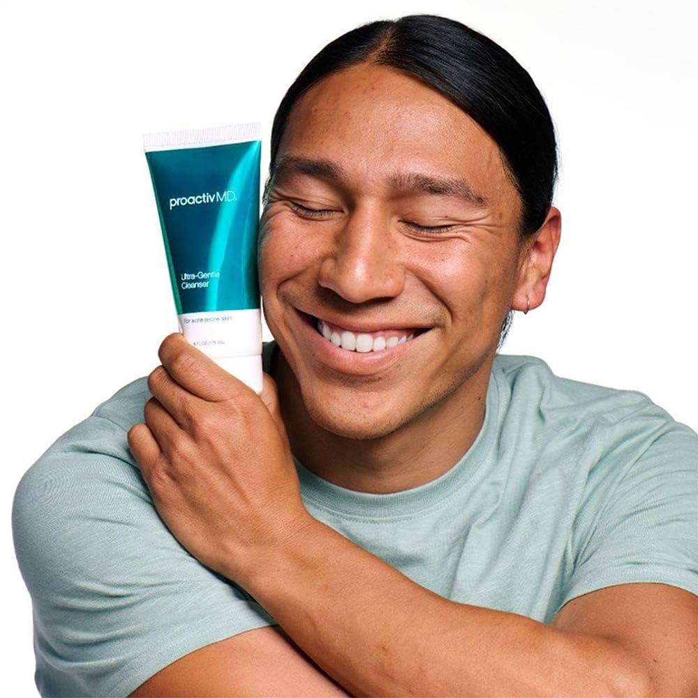 ProactivMD Ultra Gentle Cleanser texture closeup, creamy foam ideal for pores
