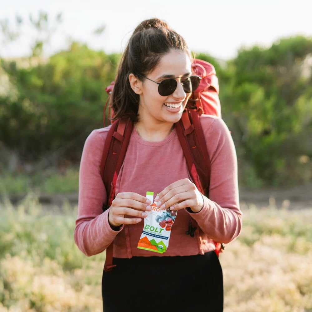 PROBAR Bolt Berry Blast packaging highlights gluten-free and non-GMO formulation