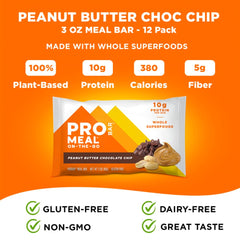 Person enjoying PROBAR Meal Bar Peanut Butter Chocolate Chip during a hike
