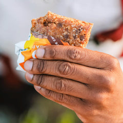 PROBAR Meal Bar Peanut Butter Chocolate Chip wrapper showing gluten-free, non-GMO attributes