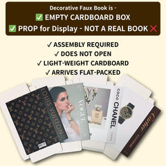PROBENEX Luxe Large decorative book box side view highlighting lightweight, rigid-looking cover.
