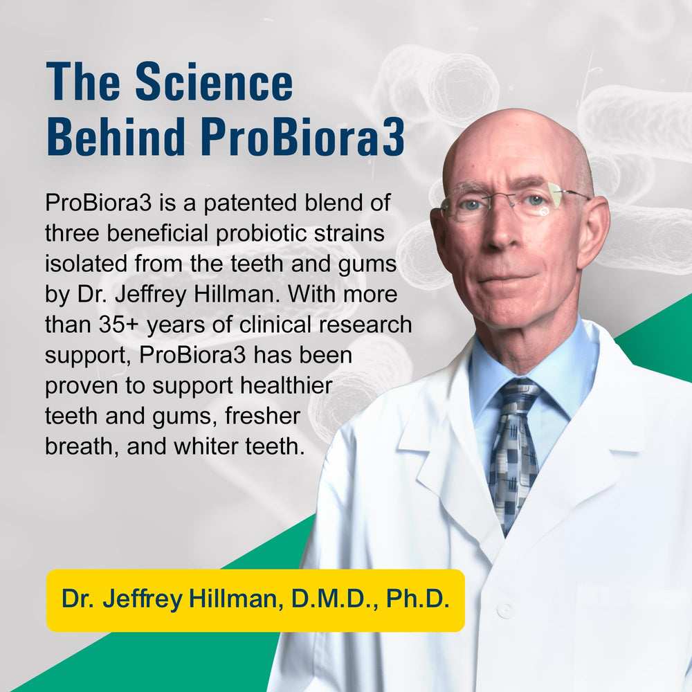 ProBiora Health daily oral health routine image encouraging consistent use