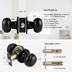 Probrico adjustable latch view demonstrating door compatibility