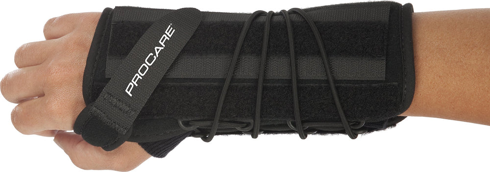 ProCare Quick-Fit II Wrist Brace universal right-hand fit supports daily activities with comfort.
